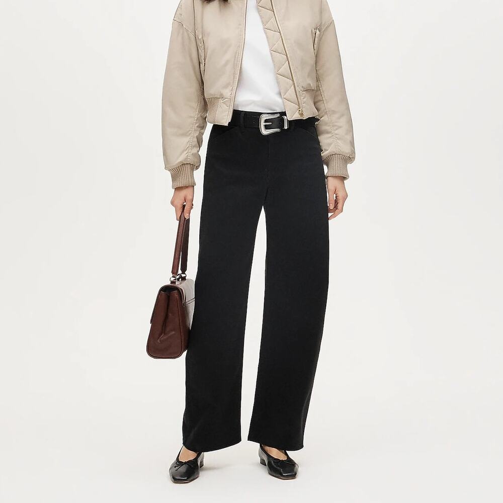J.Crew Zoe Barrel Chino Pant Black Size 28 NWT